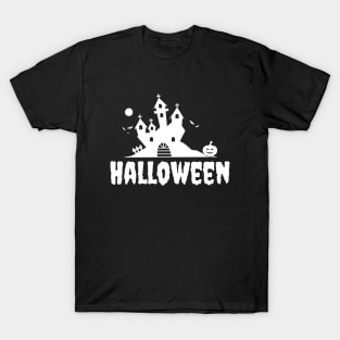 Halloween Castle Design T-Shirt